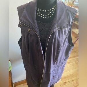 Women's Purple Sleeveless Vest